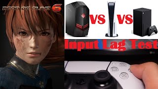 PS5 VS Xbox Series X VS PC Input Lag Test  DOA6 [upl. by Nyrad744]