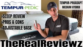 TEMPURPEDIC PROADAPT  MEDIUM HYBRID  SLEEP REVIEW [upl. by Buroker]