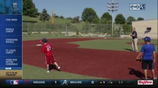 Rex Hudler shows kids how to play pepper [upl. by Femmine]