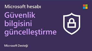 Microsoft hesabı güvenlik bilgisini güncelleştirme  Microsoft [upl. by Namlas]