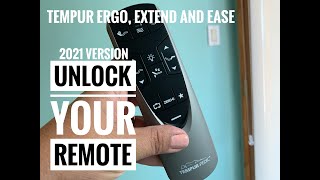 Unlock your Tempur Ergo Extend or Ease remote 2021 version [upl. by Cuthbert]