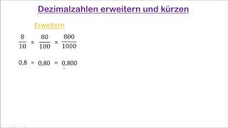 34 Dezimalzahlen erweitern und kürzen [upl. by Fia]