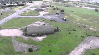 RAF Alconbury Quadcopter Flyover [upl. by Nalyad]