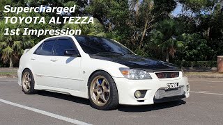 Toyota Altezza w Blitz Supercharger POV Driving Experience Feat Afiq Bazli [upl. by Eilhsa]