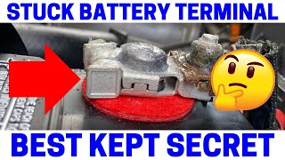 Car Battery Terminal Stuck  Easy Fix [upl. by Enifesoj]