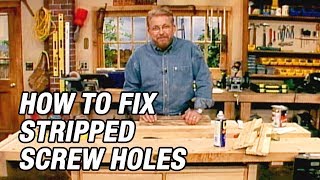 How to Fix Stripped Screw Holes [upl. by Ylluz]