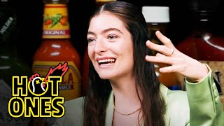 Lorde Drops the Mic While Eating Spicy Wings  Hot Ones [upl. by Ahola212]