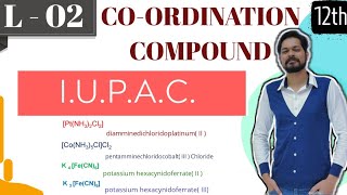 COORDINATION CHEMISTRY I CLASS 12 L2 I JEE I NEET I IUPAC Nomenclature of Coordination Compounds [upl. by Catriona]