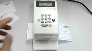 MAX EC30A check writer product operation [upl. by Analed96]