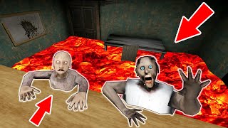 Granny Grandpa vs floor is lava  funny horror animation parody 2130 part all series in a row [upl. by Lyrret]