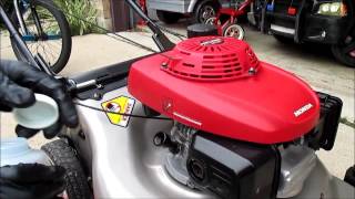 How To Do An Oil Change On Most HONDA Lawn Mower Models [upl. by Ardeha]