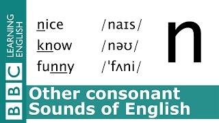 English Pronunciation 👄 Consonant  n  nice funny amp son [upl. by Obediah]