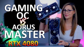 Gigabyte RTX 4080 Cards  Gaming OC vs AORUS Master [upl. by Sharlene551]