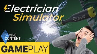 Electrician Simulator  Saving Content Gameplay [upl. by Aivun671]