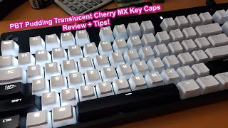 PBT Pudding White Cherry MX Keycaps Set Review  Tips For Logitech Gaming Keyboard Owners [upl. by Teerprah523]