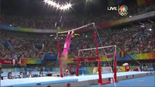 Nastia Liukin  Uneven Bars  2008 Olympics All Around [upl. by Quinta]