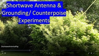 Shortwave radio antenna and ground demonstration [upl. by Solomon891]