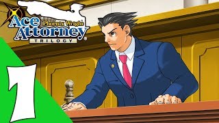 Phoenix Wright Ace Attorney Trilogy Walkthrough Gameplay Part 1  No Commentary PC Remastered [upl. by Yllet]