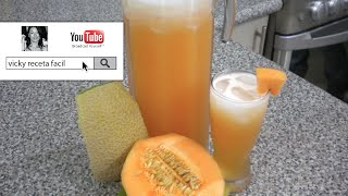 AGUA DE MELON  Vicky Receta Facil [upl. by Yevi]