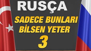 RUSÇA SADECEBUNLARI BİLSEN YETER Rusça Kelimeler Cümleler Öğreniyorum 3 [upl. by Remark317]