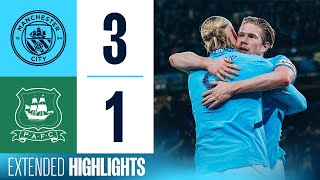 Extended Highlights  Man City 31 Plymouth  OReilly brace amp De Bruyne goal into FA Cup Quarters [upl. by Aiz]