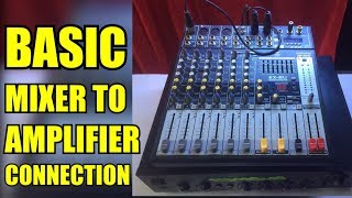 HOW TO CONNECT MIXER TO AMPLIFIER  Setup Guide  Basic Tutorial  Balanced Connection [upl. by Groscr]