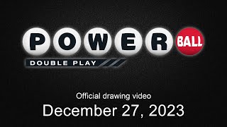 Powerball Double Play drawing for December 27 2023 [upl. by Bonni774]