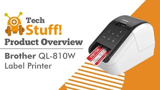 Brother UK QL810W Wireless Label Printer  TechStuff Overview [upl. by Dianthe]