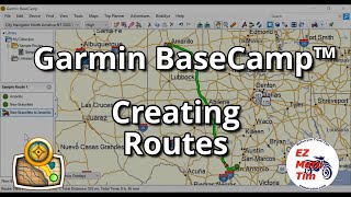 Garmin BaseCamp™ Creating Routes [upl. by Enrahs]