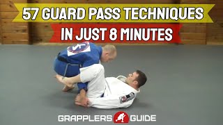 57 BJJ Guard Passing Techniques in Just 8 Minutes  Jason Scully [upl. by Ssecnirp267]