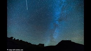 Time Lapse of Shooting Star Burning in the Sky Oct 2017 [upl. by Nomael]