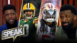 49ers vs Packers any chance Green Bay causes an upset  NFL  SPEAK [upl. by Gilder174]