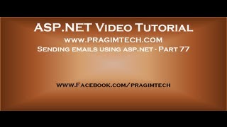 Sending emails using aspnet Part 77 [upl. by Pritchard625]