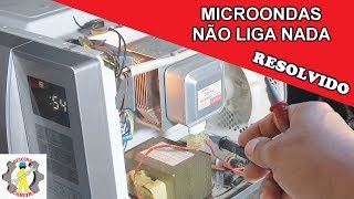 MICROONDAS NÃO LIGA quotConserto de microondasquot [upl. by Alrats]