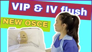 Visual Infusion Phlebitis VIP and IV cannula flush OSCE 2021 [upl. by Nnaesor]