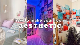 how to make your room aesthetic✨with things at home  cheap decor [upl. by Ephrem]