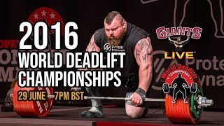 FULL SHOW  World Deadlift Championships 2016  FULL amp UNCUT [upl. by Alithia]