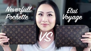 Louis Vuitton Etui Voyage PM VS Neverfull Pochette MMGM [upl. by Nevsa]