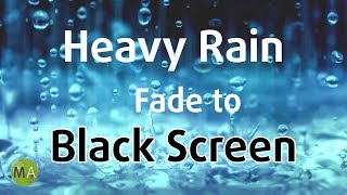 Heavy Rain Sounds Black Screen for Sleeping and Deep Relaxation  10 Hours [upl. by Bordy959]