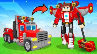 JJ Become Upgraded TRANSFORMER  Maizen Minecraft Animation [upl. by Kesia]