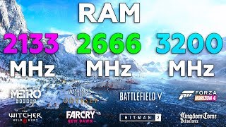 2133MHz vs 2666MHz vs 3200MHz RAM Test in 8 Games [upl. by Dumah]