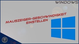 Mauszeiger Geschwindigkeit einstellen  Windows 10 [upl. by Reerg]