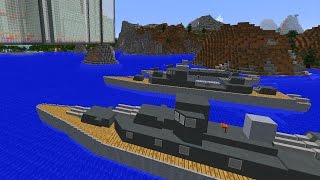 Kriegsschiffe und UBoote in Minecraft RICHTIG GUT umgesetzt [upl. by Yma489]