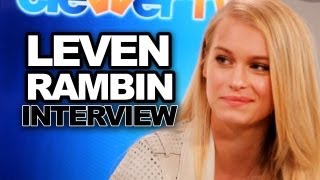 Leven Rambin Talks Logan Lermans Dreaminess Percy Jackson Sea of Monsters amp More [upl. by Oberg]