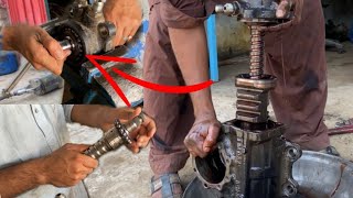 Hino Steering Gear Box Rebuild How to Repair Gear Box  Amazing Work [upl. by Germana]