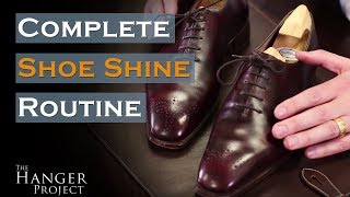 Complete Shoe Shine Routine [upl. by Uoliram272]