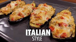 How To Cook Eggplant In Oven  The Best Stuffed Eggplant [upl. by Nahte]