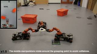 Multirobot formation control and object transport [upl. by Carnahan]