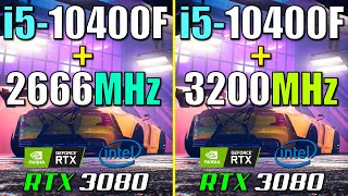 i5 10400F  2666MHz vs 3200MHz  Does RAM Speed Matter [upl. by Ordnasela]