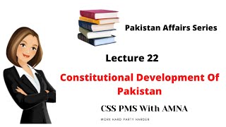 Constitutional Development Of Pakistan 1947 to 1956 Muhammad ali bogra formula [upl. by Zadack]